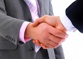 picture of handshake  - handshake isolated on white background - JPG 