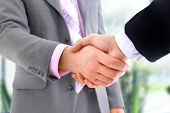 pic of handshake  - handshake isolated in office - JPG 