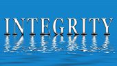 picture of integrity  - An illustration of the word success floating on the water - JPG 