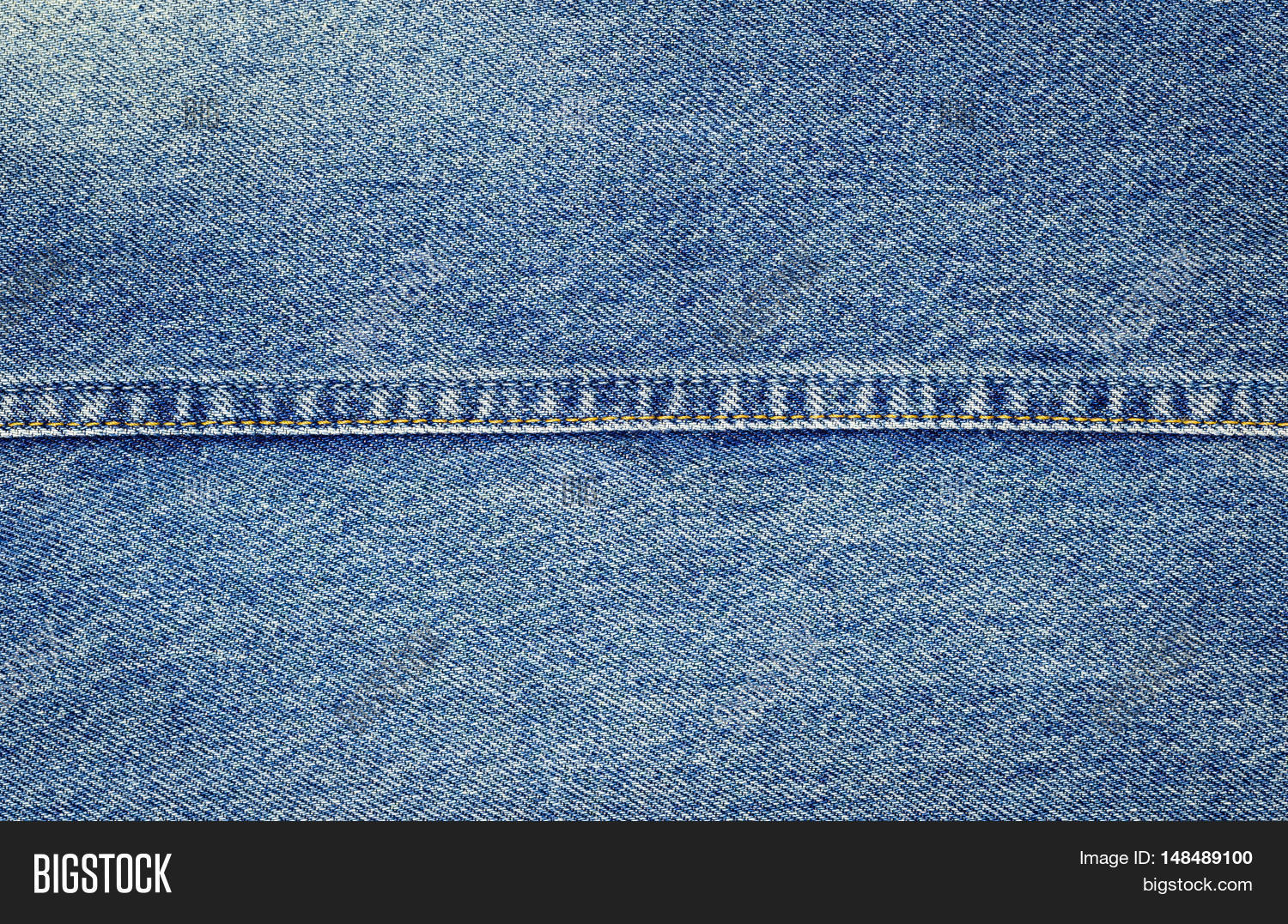 Closeup Denim Jeans Texture Seams Image Photo Bigstock