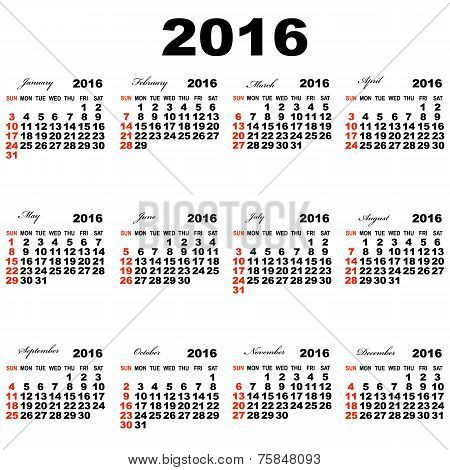 calendar of图片