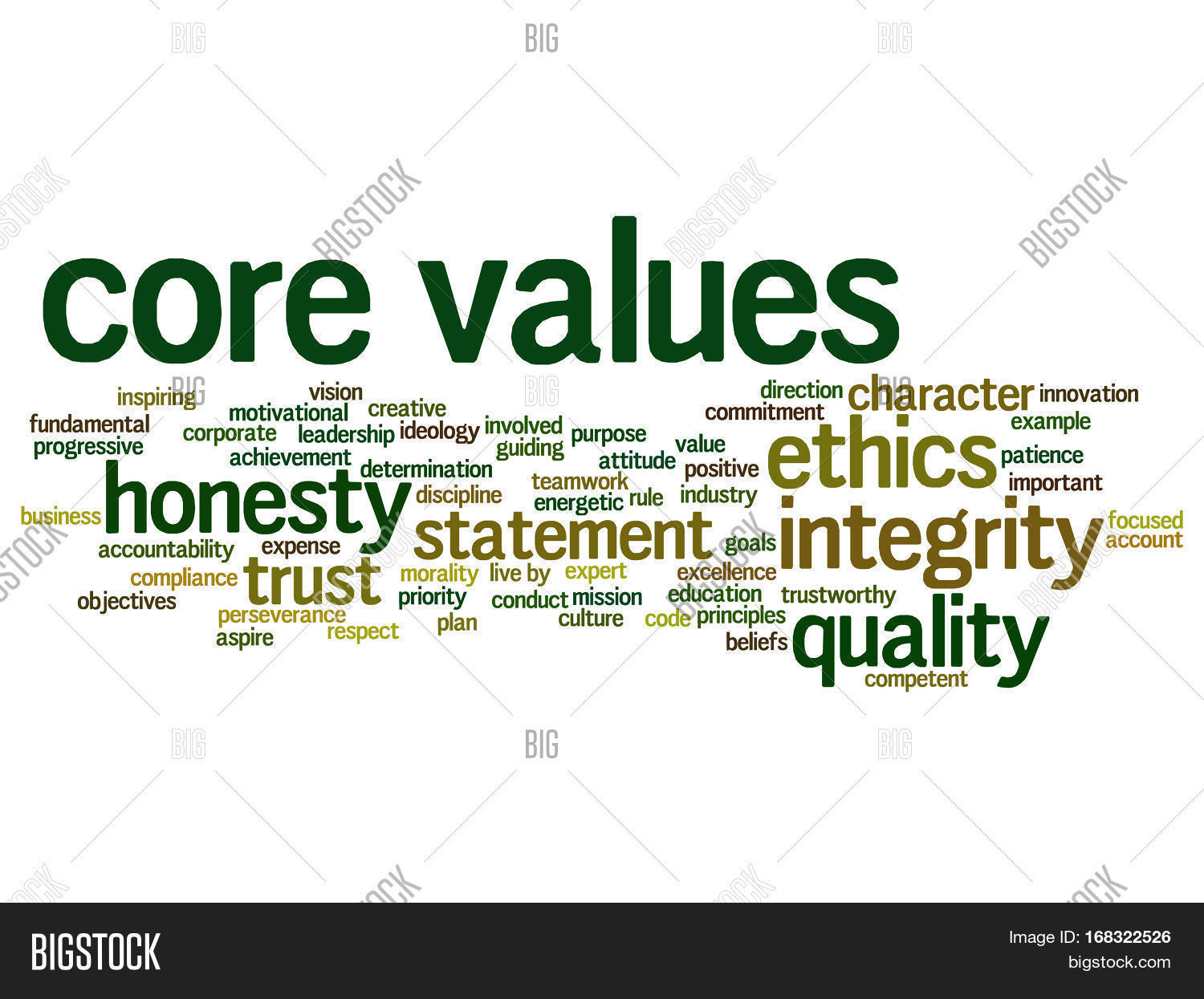 Conceptual Core Values Integrity Image & Photo Bigstock