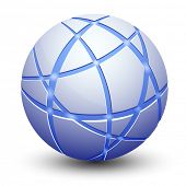 picture of globe  - Abstract Globe Icon - JPG 