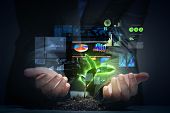picture of finance  - Money Sprouting  - JPG 
