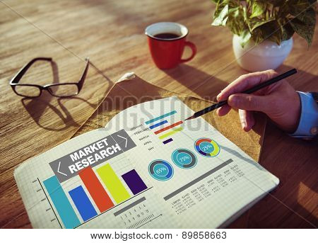 Marketing research concept