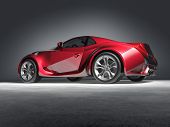 foto of sports  - Red sports car - JPG 