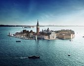 picture of sunset  - view of San Giorgio island - JPG 