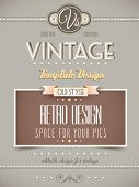 stock photo of home  - Vintage retro page template for a variety of purposes - JPG 