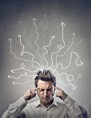 foto of man  - man focuses with closed eyes - JPG 