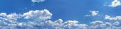 picture of blue sky  - blue sky panoramic photo - JPG 