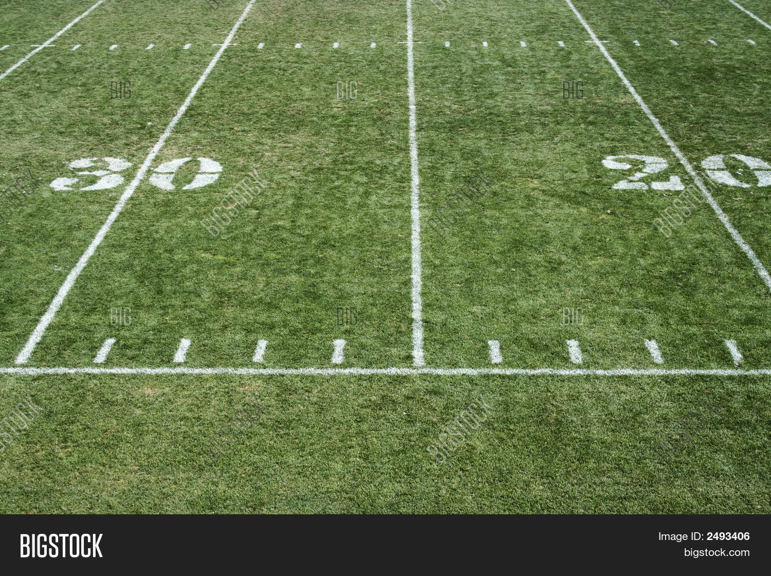 Football Field Yardage Image & Photo Bigstock