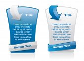 stock photo of web  - Web style elements with arrow and place for text - JPG 
