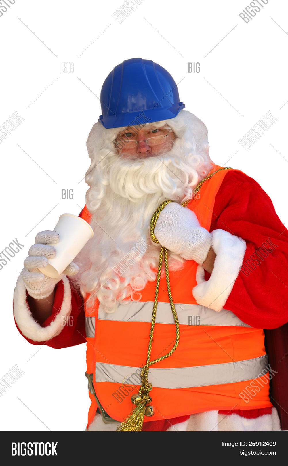 Santa Claus Takes Coffee Break Image & Photo Bigstock