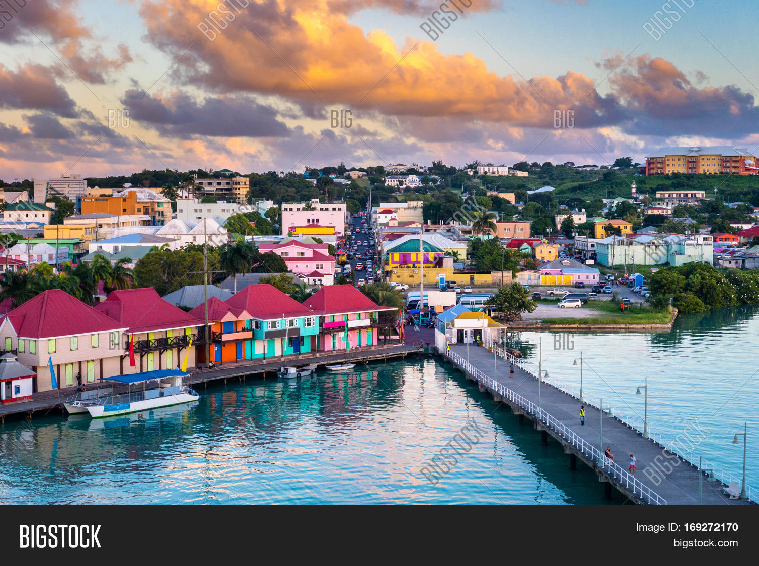 St. John's, Antigua Port Skyline Image & Photo Bigstock