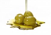 picture of pour  - Olive oil pouring out - JPG 