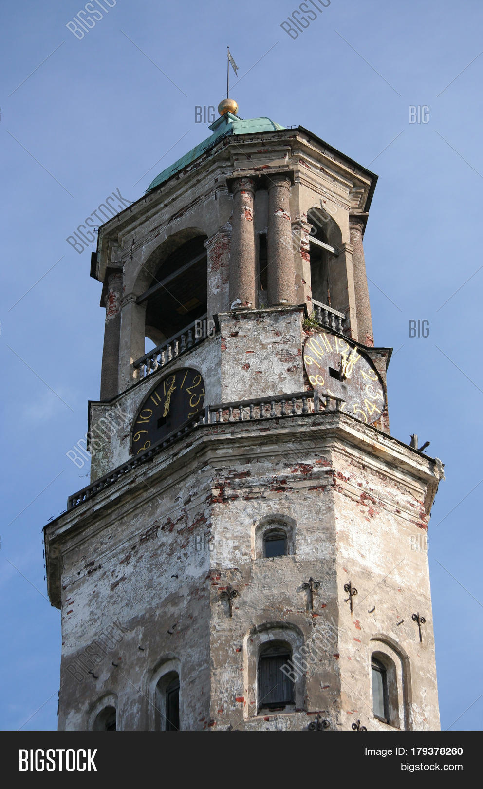 Medieval Old Clock Tower Image & Photo Bigstock