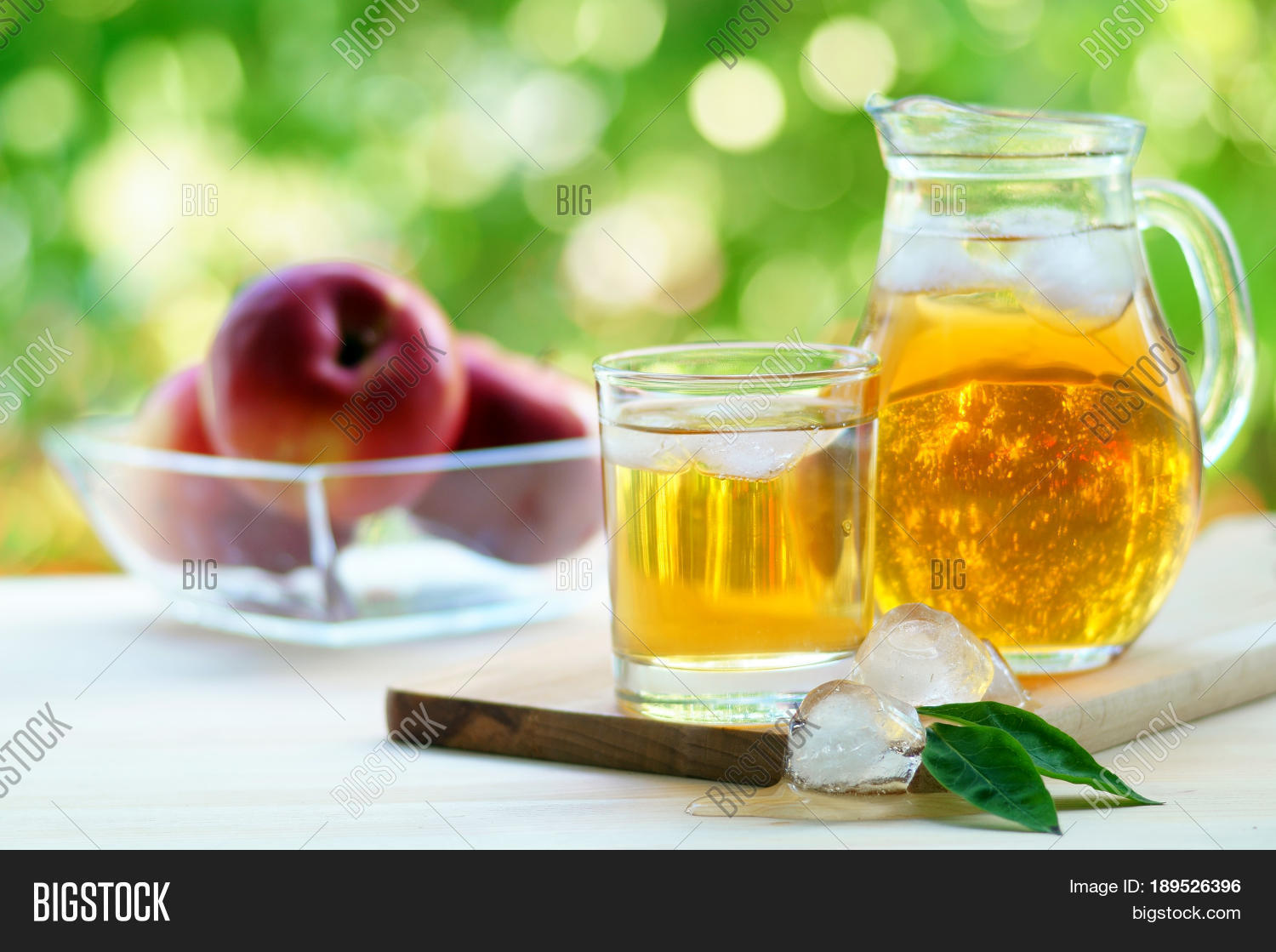 Jar Glass Full Apple Juice On Image & Photo Bigstock