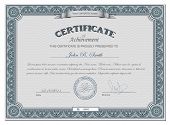image of illustration  - Vector illustration of detailed certificate - JPG 