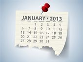 stock photo of time  - Calendar for 2013 vector - JPG 