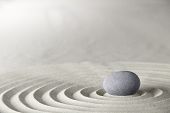 stock photo of zen  - spa and zen background relaxation and meditation concept for purity spirituality serenity calmness peaceful harmony simplicity relax sand and stone with lines and copyspace - JPG 