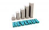 image of revenue  - Blue Revenue of a Company Profits in 3d - JPG 