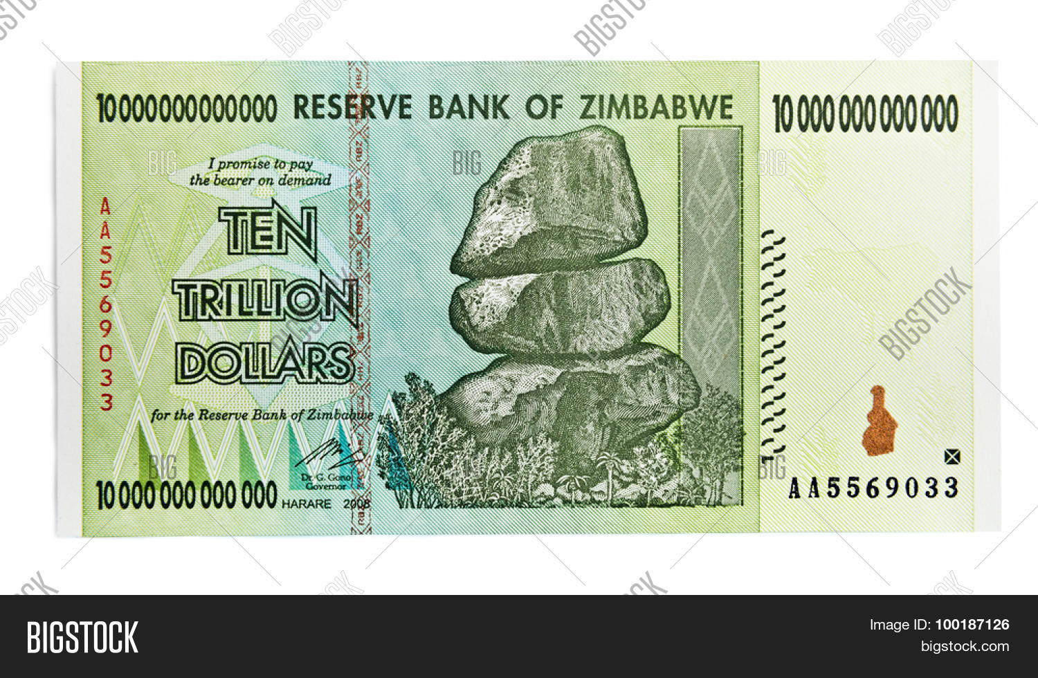 Zimbabwe Ten Trillion Image Photo Free Trial Stock Zimbabwe Ten Trillion Dollars Bill Hyper Inflation Concept This Banknote Not Used In