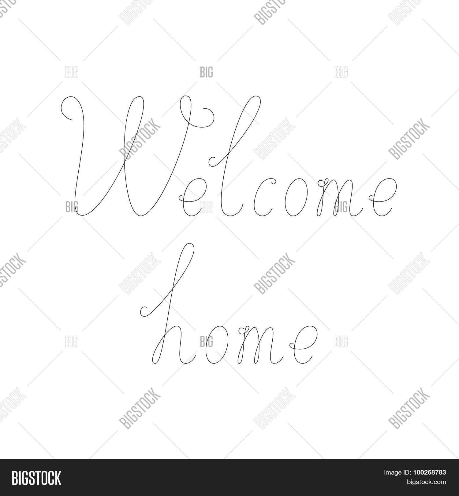 Welcome Home Vector Photo Free Trial Bigstock