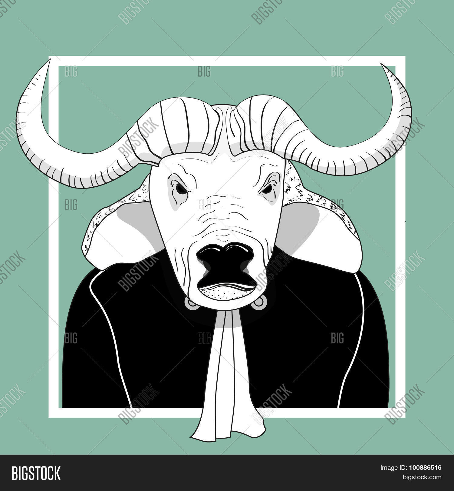 Sketch Bull Man Judge Vector & Photo (Free Trial) | Bigstock