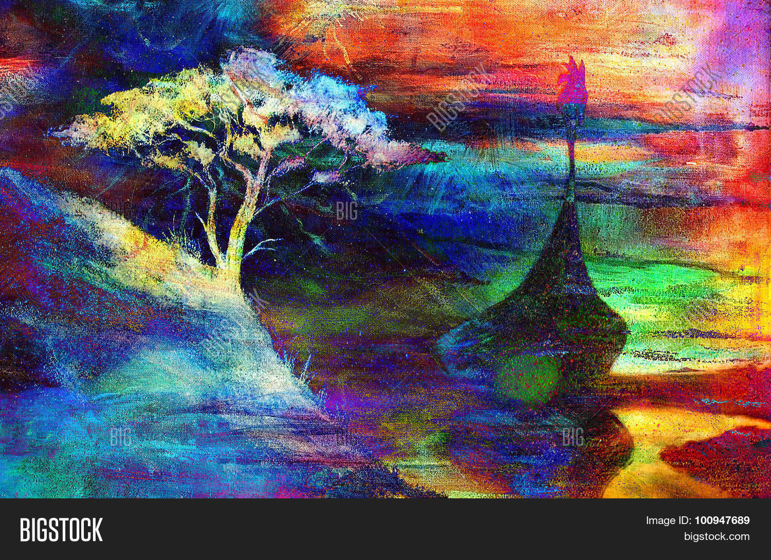Viking Boat Tree On Image Photo Free Trial Bigstock