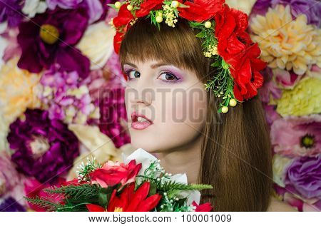 Flower beauty girls