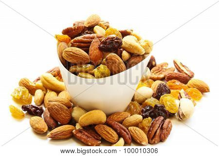 Mixed nuts healthy food