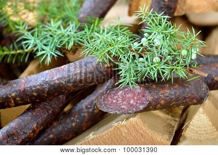 Cured sausages