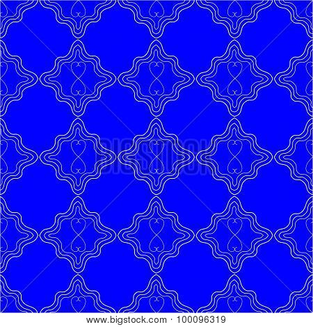 Bright Blue Seamles Pattern Background