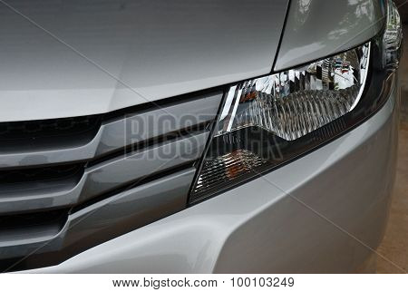 Headlight In Front Of Car