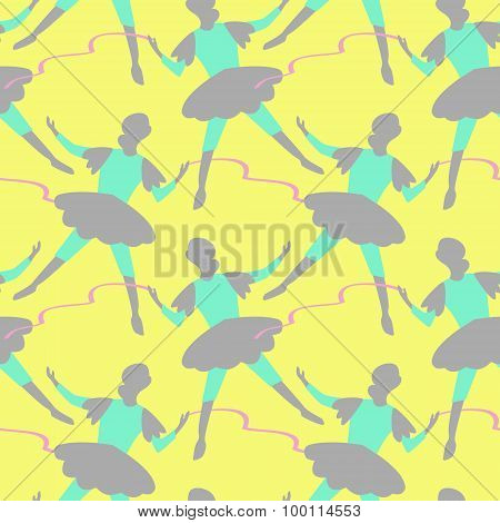 Ballet seamless pattern