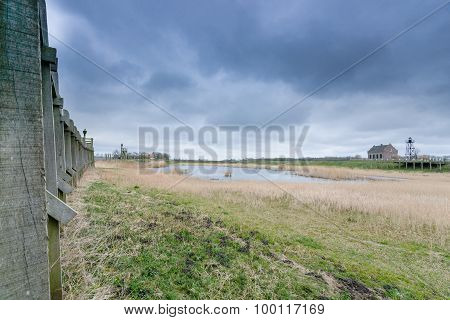 Storm Clouds Over The Old Port Of Schokland, Netherlands