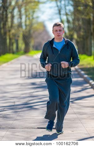 Man Leads A Healthy Lifestyle - Morning Runs