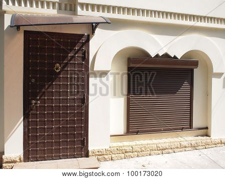 The Facade Of A Small House