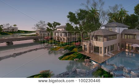 Buildings Photorealistic Render