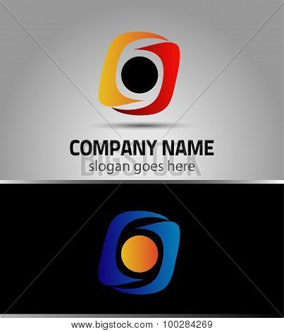 Letter O logo icon design template elements