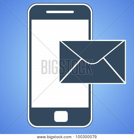 mail smartphone icon