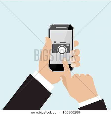 mobile phone with touchscreen