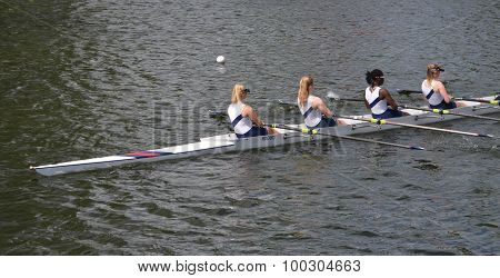 Ladies fours sculling team
