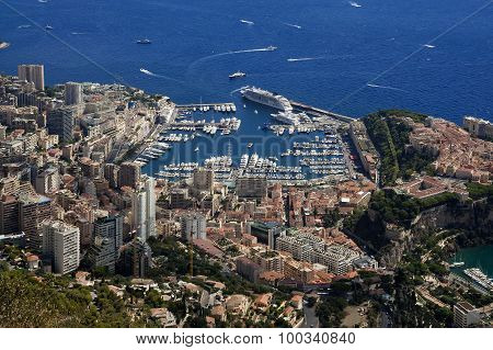 The Rock The City Of Principaute Of Monaco And Monte Carlo In The South Of France