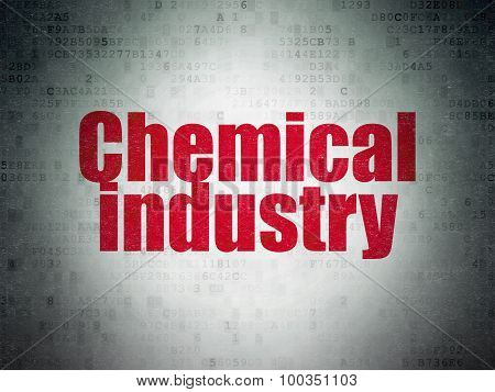 Manufacuring concept: Chemical Industry on Digital Paper background