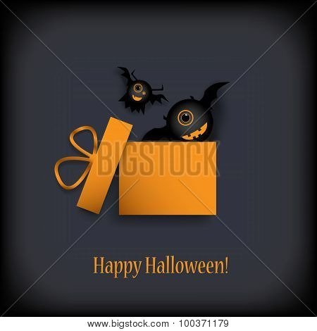 Halloween sales design card.