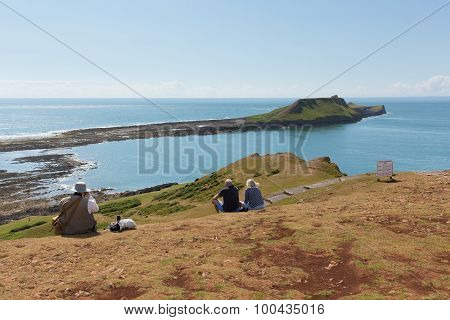 Worms Head at Rhossili The Gower South Wales