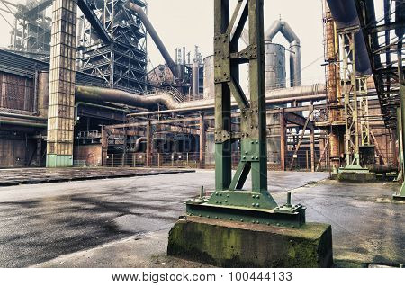 The Landschaftspark Duisburg-Nord is a public park in the German city of Duisburg. The centerpiece of the park is formed by the ruins of a blast furnace complex shut down in 1985.