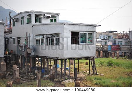 Tai O village in Lantau island