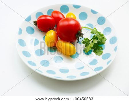 Tomatoes On A Plate